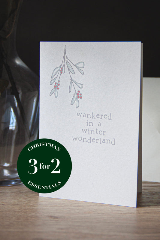 Wankered In a Winter Wonderland | Rude & Funny Christmas Card