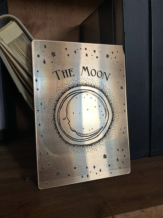 ‘The Moon’ Decorative Tarot Card Art