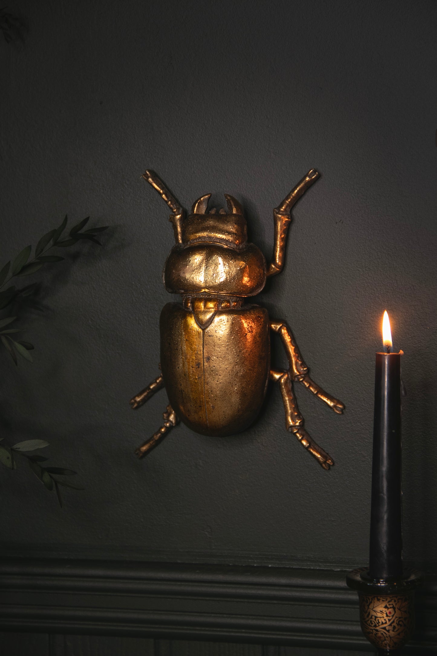 Gold Beetle Wall Hanging - no.5