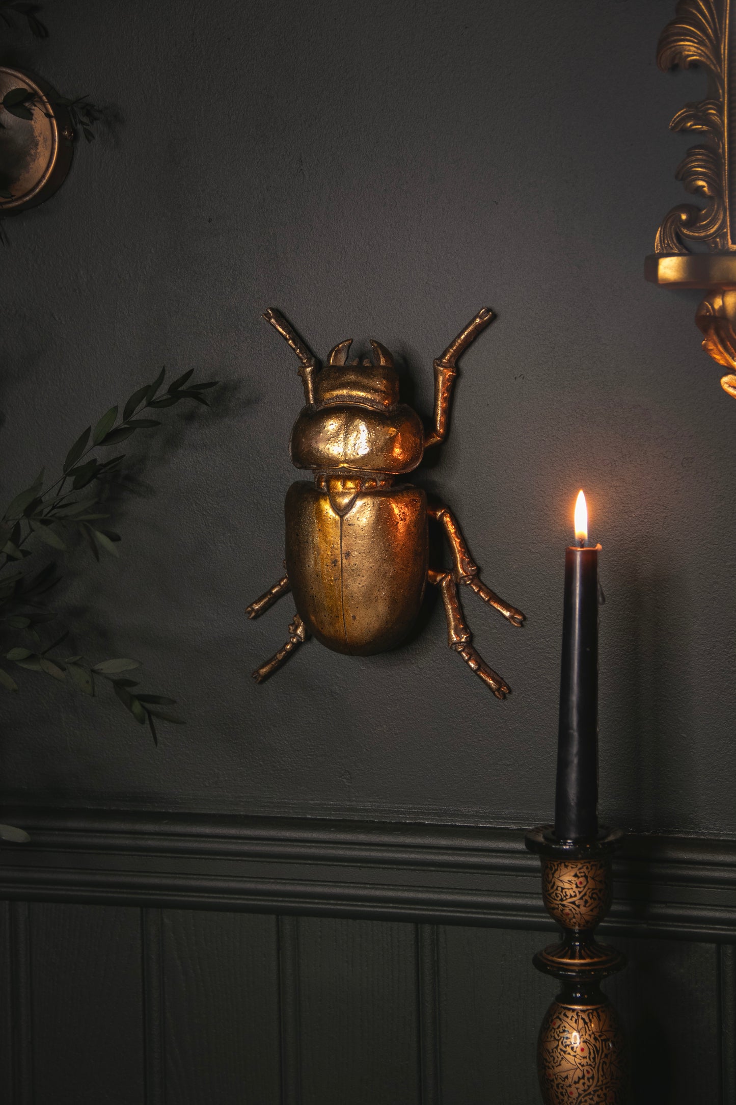 Gold Beetle Wall Hanging - no.5