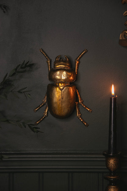 Gold Beetle Wall Hanging - no.5