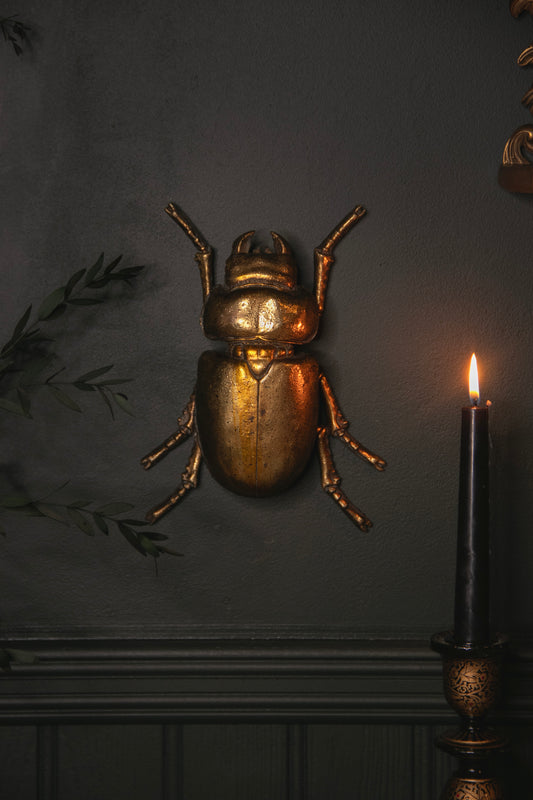 Gold Beetle Wall Hanging - no.5