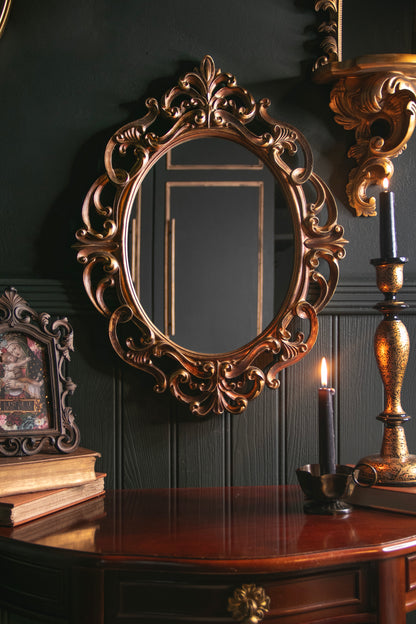 Baroque Oval Wall Mirror