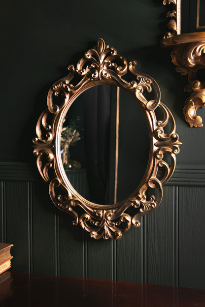 Baroque Oval Wall Mirror