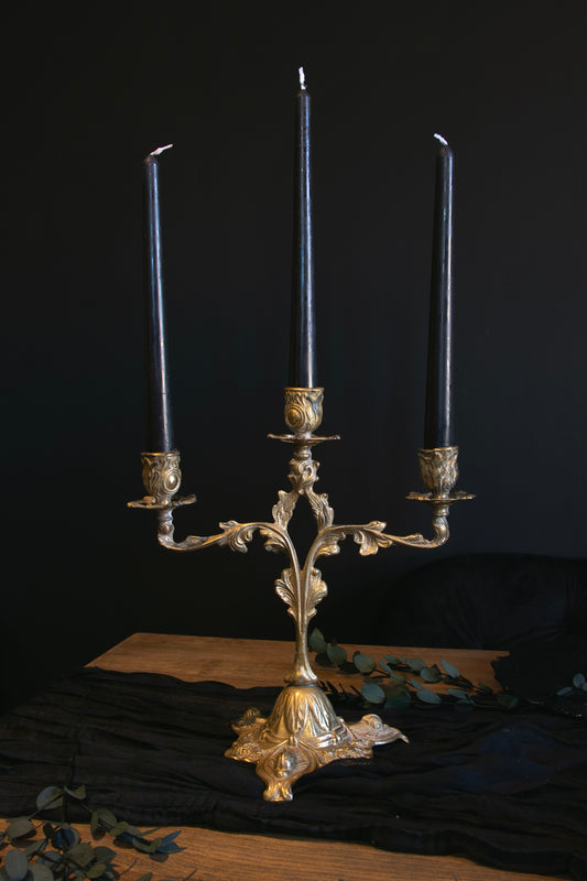 Ornate Brass Candelabra | Pre-Loved