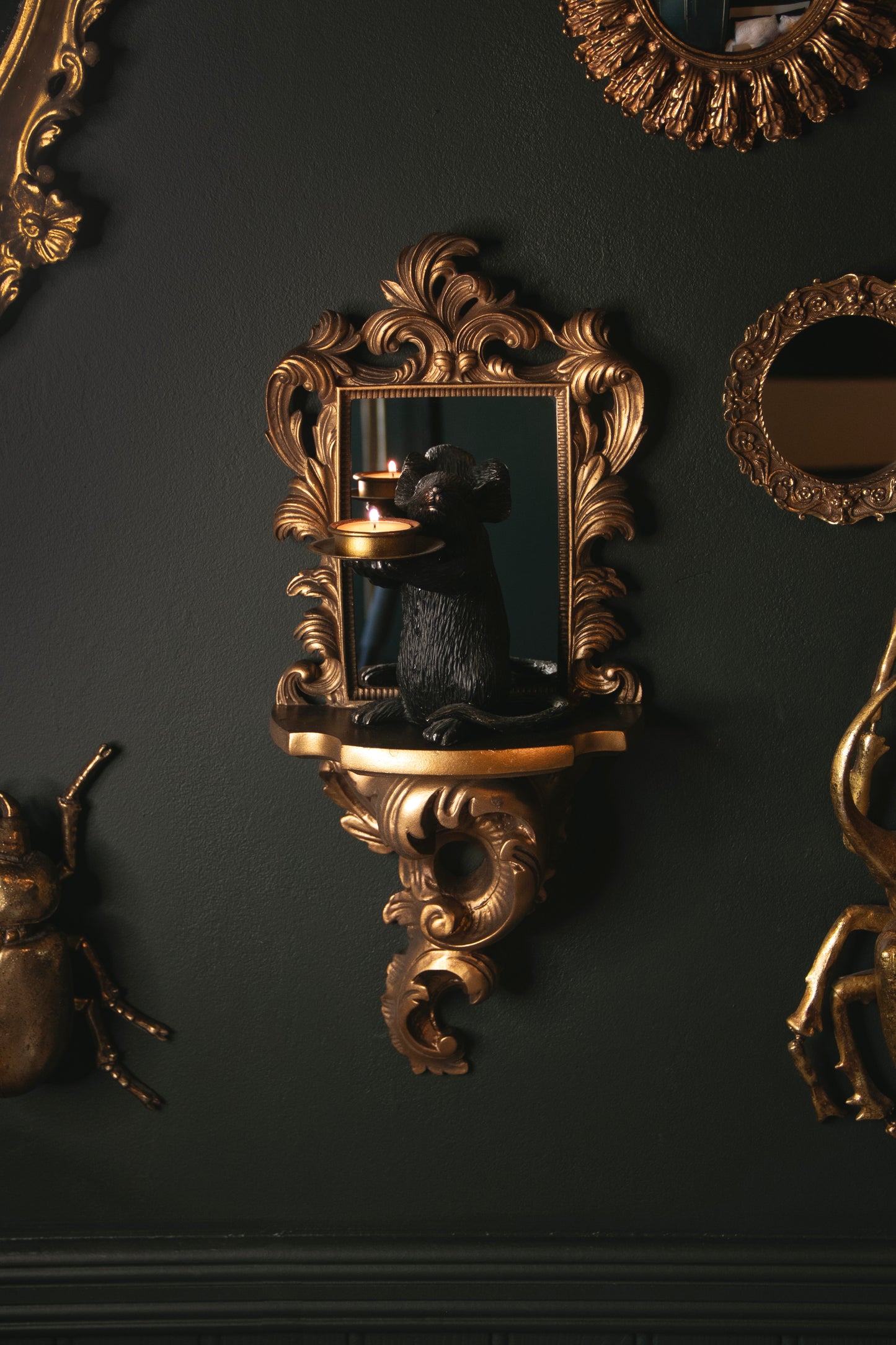 Baroque Wall Sconce Mirror