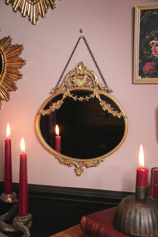 Ornate Oval Mirror