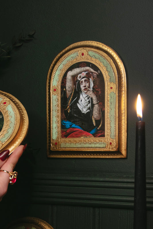 Saint Rita Gilded Tablet